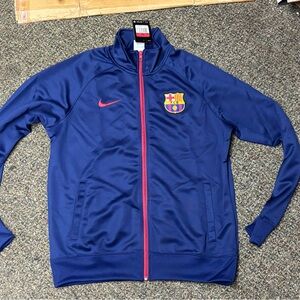 Nike Dri-Fit Blue and Red Barcelona Track Jacket size Large